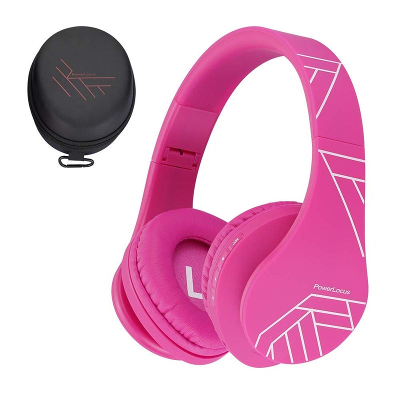 PowerLocus Kids Headphones Over-Ear, Bluetooth Wireless Headphones for Kids,with Microphone, Safe 85DB Volume Limited, Foldable with Carry Case, Audio Cable, Micro SD mode for Online Classes,PC,Phones - Image 1